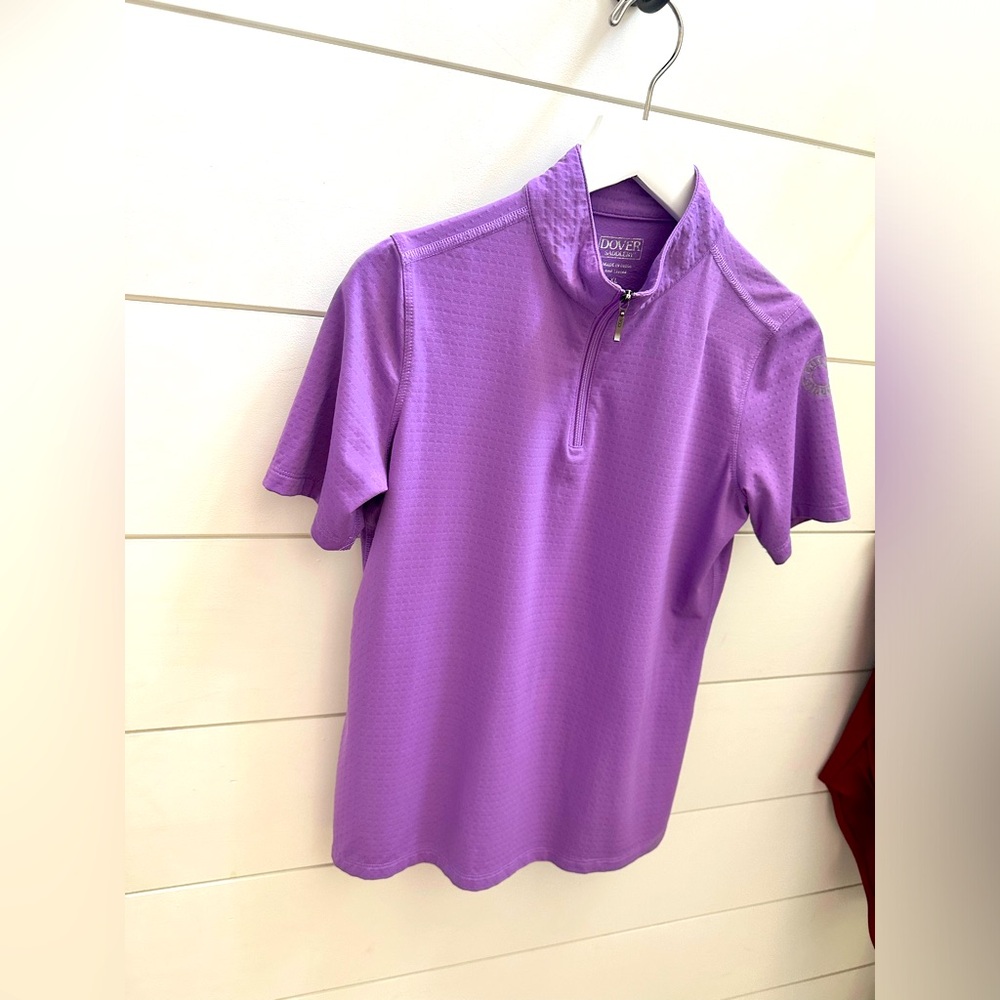 DOVER SADDLERY HORSEBACK RIDING PURPLE SHIRT SIZE XL